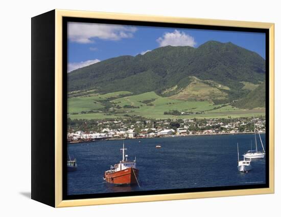 View to Basseterre, St. Kitts, Leeward Islands, West Indies, Caribbean, Central America-Ken Gillham-Framed Premier Image Canvas