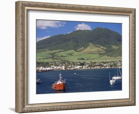 View to Basseterre, St. Kitts, Leeward Islands, West Indies, Caribbean, Central America-Ken Gillham-Framed Photographic Print