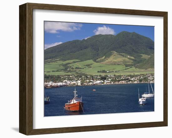 View to Basseterre, St. Kitts, Leeward Islands, West Indies, Caribbean, Central America-Ken Gillham-Framed Photographic Print