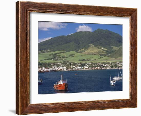 View to Basseterre, St. Kitts, Leeward Islands, West Indies, Caribbean, Central America-Ken Gillham-Framed Photographic Print