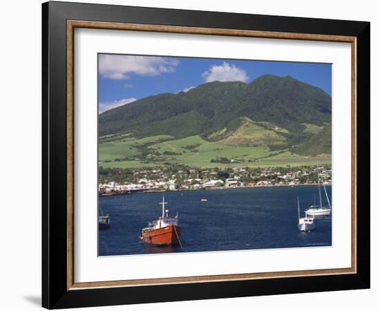 View to Basseterre, St. Kitts, Leeward Islands, West Indies, Caribbean, Central America-Ken Gillham-Framed Photographic Print