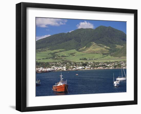 View to Basseterre, St. Kitts, Leeward Islands, West Indies, Caribbean, Central America-Ken Gillham-Framed Photographic Print