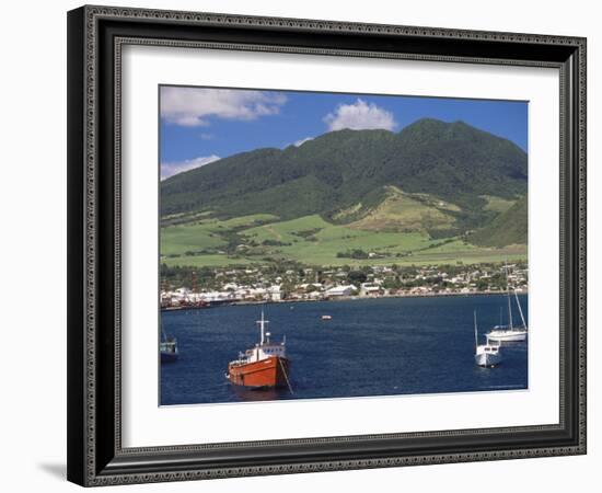 View to Basseterre, St. Kitts, Leeward Islands, West Indies, Caribbean, Central America-Ken Gillham-Framed Photographic Print