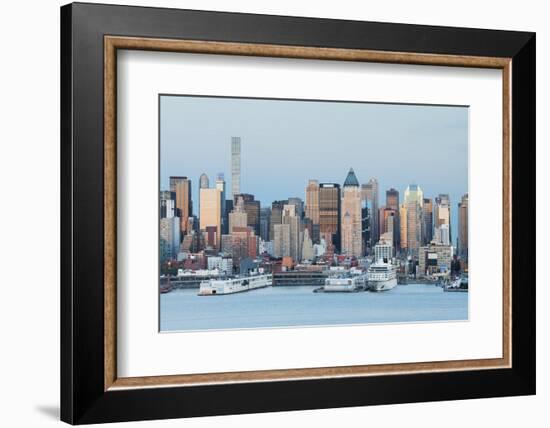 View to Manhattan of Hamilton Park, Hudson River, Jersey City, New Jersey-Rainer Mirau-Framed Photographic Print