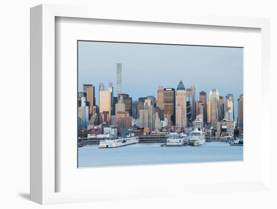 View to Manhattan of Hamilton Park, Hudson River, Jersey City, New Jersey-Rainer Mirau-Framed Photographic Print