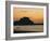 View to Mont Orgueil at Sunrise, Gorey, Jersey, Channel Islands, UK-Ruth Tomlinson-Framed Photographic Print