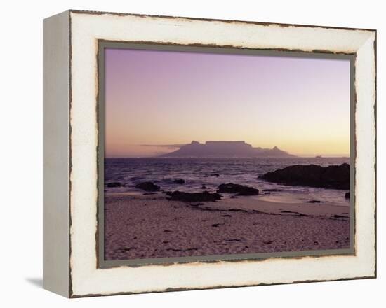 View to Table Mountain from Bloubergstrand, Cape Town, South Africa, Africa-Yadid Levy-Framed Premier Image Canvas