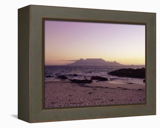 View to Table Mountain from Bloubergstrand, Cape Town, South Africa, Africa-Yadid Levy-Framed Premier Image Canvas