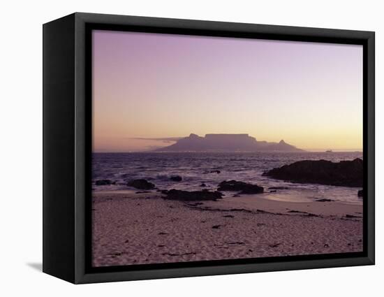 View to Table Mountain from Bloubergstrand, Cape Town, South Africa, Africa-Yadid Levy-Framed Premier Image Canvas