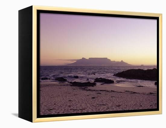 View to Table Mountain from Bloubergstrand, Cape Town, South Africa, Africa-Yadid Levy-Framed Premier Image Canvas