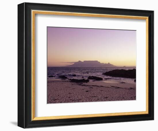 View to Table Mountain from Bloubergstrand, Cape Town, South Africa, Africa-Yadid Levy-Framed Photographic Print