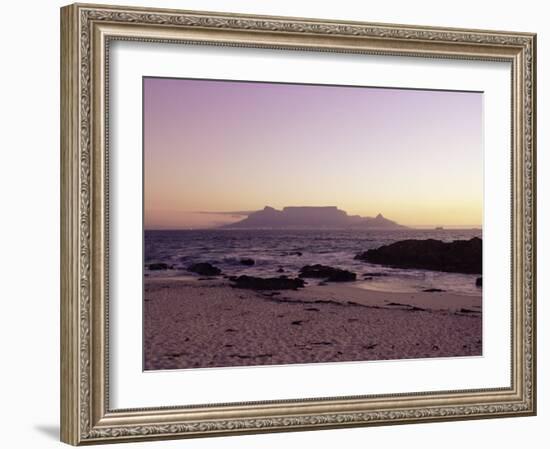 View to Table Mountain from Bloubergstrand, Cape Town, South Africa, Africa-Yadid Levy-Framed Photographic Print