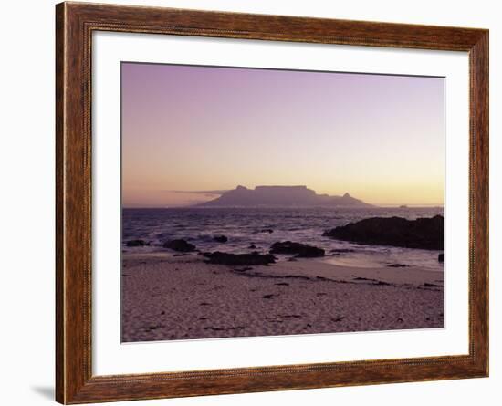 View to Table Mountain from Bloubergstrand, Cape Town, South Africa, Africa-Yadid Levy-Framed Photographic Print