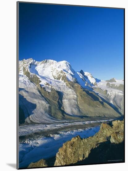 View to the Breithorn and Breithorn Glacier, Gornergrat, Zermatt, Swiss Alps, Switzerland-Ruth Tomlinson-Mounted Photographic Print