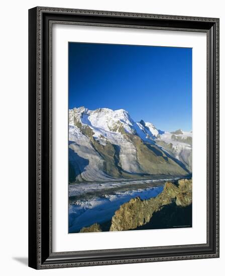 View to the Breithorn and Breithorn Glacier, Gornergrat, Zermatt, Swiss Alps, Switzerland-Ruth Tomlinson-Framed Photographic Print