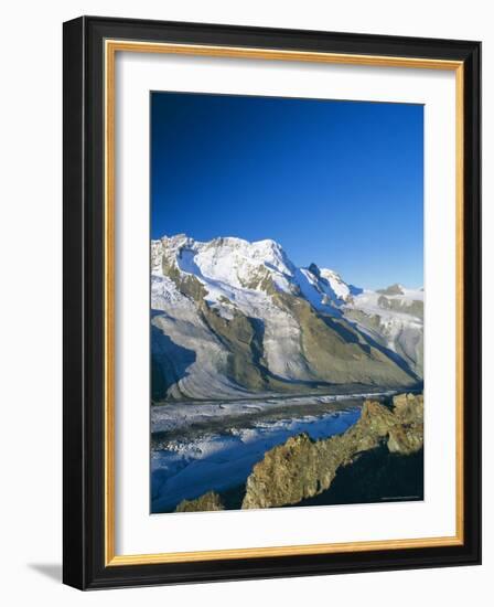 View to the Breithorn and Breithorn Glacier, Gornergrat, Zermatt, Swiss Alps, Switzerland-Ruth Tomlinson-Framed Photographic Print