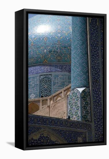 View to the Left of the Gateway of the Imam Mosque, Imam Khomeini Square-null-Framed Premier Image Canvas