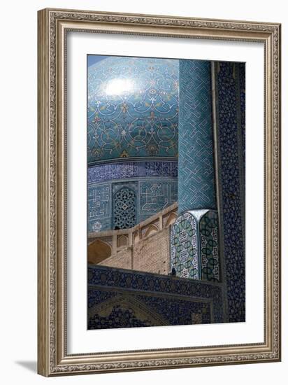 View to the Left of the Gateway of the Imam Mosque, Imam Khomeini Square-null-Framed Photographic Print