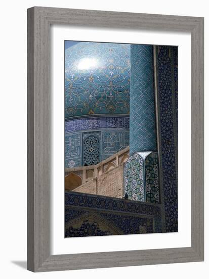 View to the Left of the Gateway of the Imam Mosque, Imam Khomeini Square-null-Framed Photographic Print