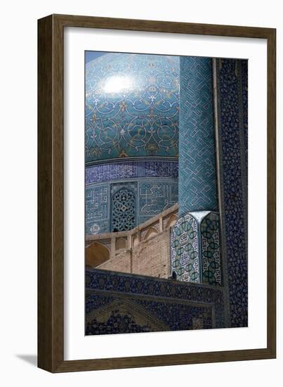 View to the Left of the Gateway of the Imam Mosque, Imam Khomeini Square-null-Framed Photographic Print