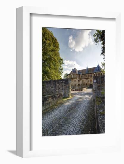 View to the Moated Castle, Irmelshausen, Bavaria, Germany, Europe-Klaus Neuner-Framed Photographic Print