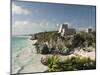 View to the North and El Castillo at the Mayan Ruins of Tulum, Quintana Roo-Richard Maschmeyer-Mounted Photographic Print