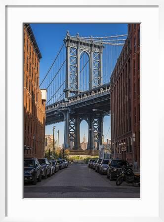 View Toward Manhattan Bridge With The Empire State Building In The Background Brooklyn New York Photographic Print Stefano Politi Markovina Art Com