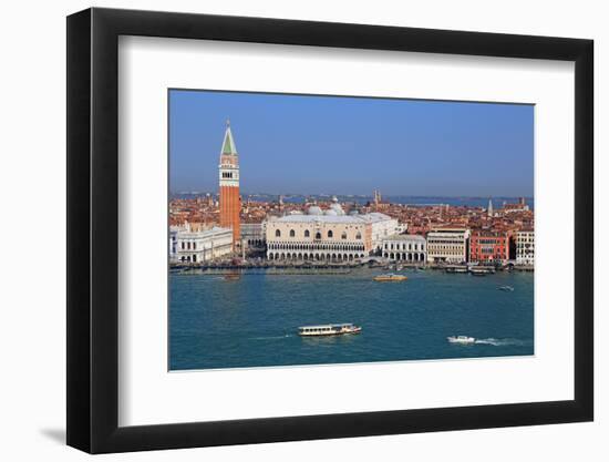 View towards Campanile and Doge's Palace, Venice, UNESCO World Heritage Site, Veneto, Italy, Europe-Hans-Peter Merten-Framed Photographic Print