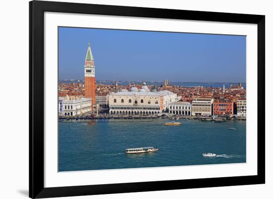 View towards Campanile and Doge's Palace, Venice, UNESCO World Heritage Site, Veneto, Italy, Europe-Hans-Peter Merten-Framed Photographic Print