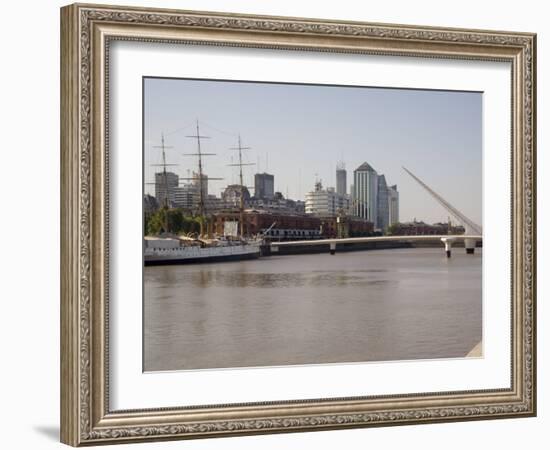 View Towards City Centre from Puerto Madero, Buenos Aires, Argentina, South America-Richardson Rolf-Framed Photographic Print