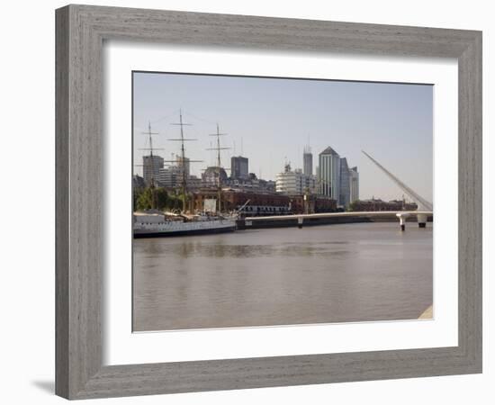 View Towards City Centre from Puerto Madero, Buenos Aires, Argentina, South America-Richardson Rolf-Framed Photographic Print