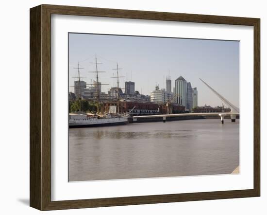 View Towards City Centre from Puerto Madero, Buenos Aires, Argentina, South America-Richardson Rolf-Framed Photographic Print