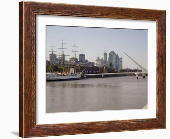 View Towards City Centre from Puerto Madero, Buenos Aires, Argentina, South America-Richardson Rolf-Framed Photographic Print