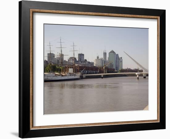 View Towards City Centre from Puerto Madero, Buenos Aires, Argentina, South America-Richardson Rolf-Framed Photographic Print