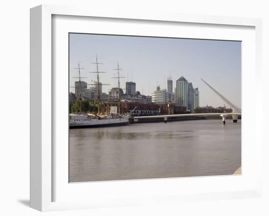 View Towards City Centre from Puerto Madero, Buenos Aires, Argentina, South America-Richardson Rolf-Framed Photographic Print