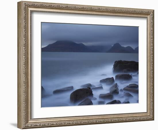 View Towards Cuillin Range from Elgol Beach. Skye, Scotland, October-Pete Cairns-Framed Photographic Print