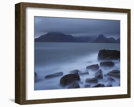 View Towards Cuillin Range from Elgol Beach. Skye, Scotland, October-Pete Cairns-Framed Photographic Print