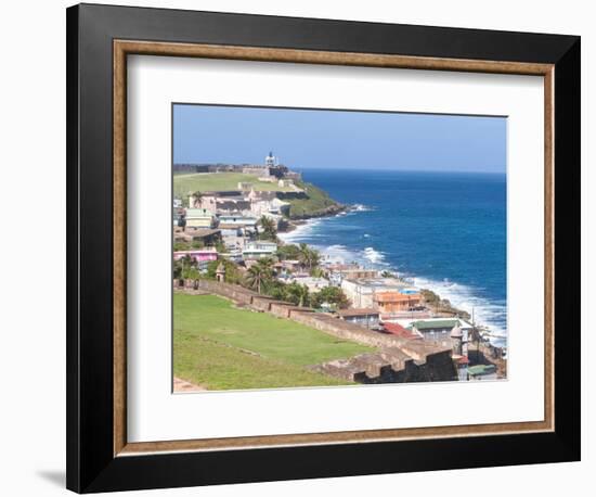 View towards El Morro from Fort San Cristobal in San Juan, Puerto Rico-Jerry & Marcy Monkman-Framed Photographic Print