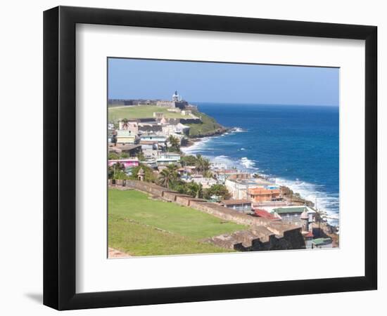 View towards El Morro from Fort San Cristobal in San Juan, Puerto Rico-Jerry & Marcy Monkman-Framed Photographic Print