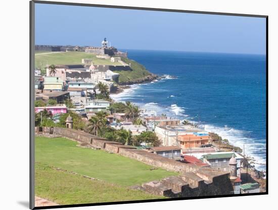 View towards El Morro from Fort San Cristobal in San Juan, Puerto Rico-Jerry & Marcy Monkman-Mounted Photographic Print