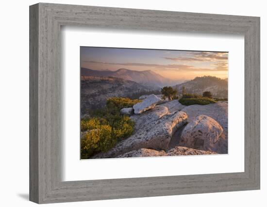 View Towards Half Dome at Sunset-Adam Burton-Framed Photographic Print