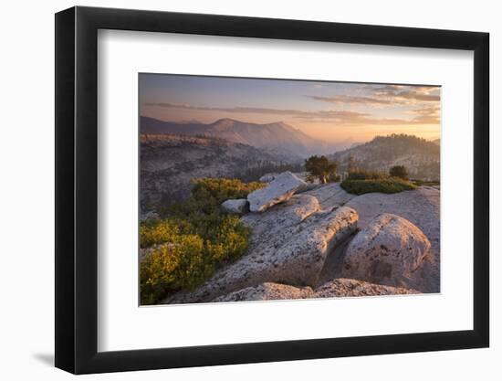 View Towards Half Dome at Sunset-Adam Burton-Framed Photographic Print