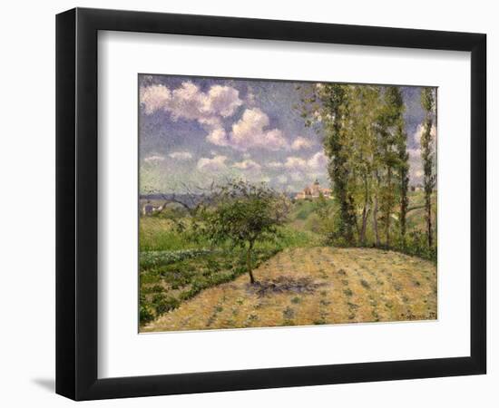 View Towards Pontoise Prison, in Spring, 1881-Camille Pissarro-Framed Giclee Print