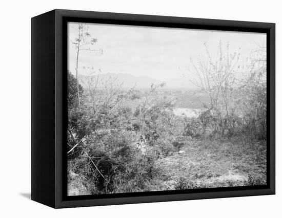 View Towards Position of American Forces from San Juan Hill, Santiago De Cuba, Cuba-null-Framed Stretched Canvas