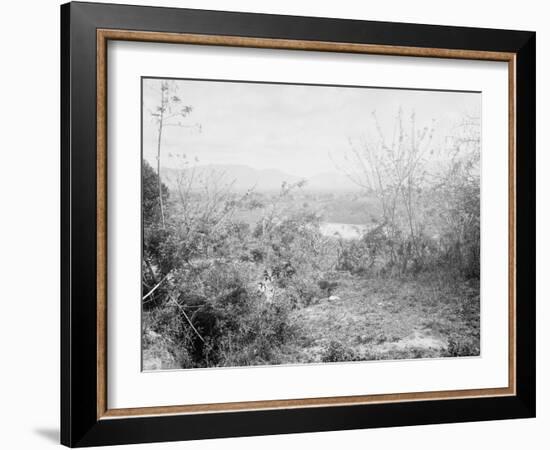 View Towards Position of American Forces from San Juan Hill, Santiago De Cuba, Cuba-null-Framed Photo