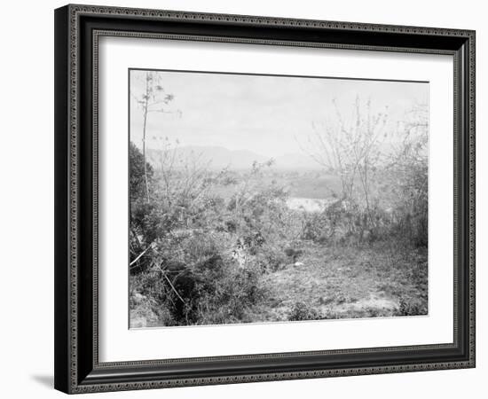 View Towards Position of American Forces from San Juan Hill, Santiago De Cuba, Cuba-null-Framed Photo