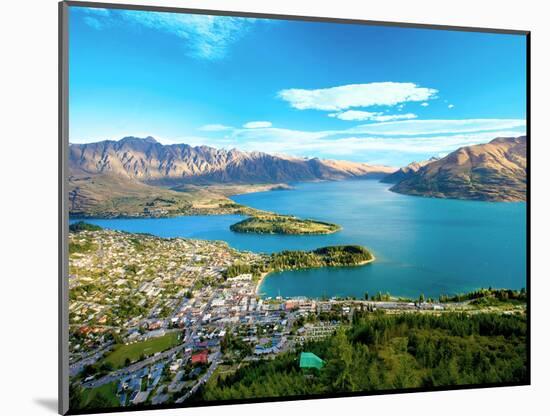 View Towards Queenstown, South Island, New Zealand-Miva Stock-Mounted Photographic Print