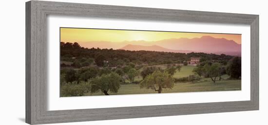 View Towards Sierra De Tramuntana Mountains, Near Muro, Majorca, Balearic Islands, Spain-John Miller-Framed Photographic Print