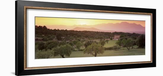 View Towards Sierra De Tramuntana Mountains, Near Muro, Majorca, Balearic Islands, Spain-John Miller-Framed Photographic Print