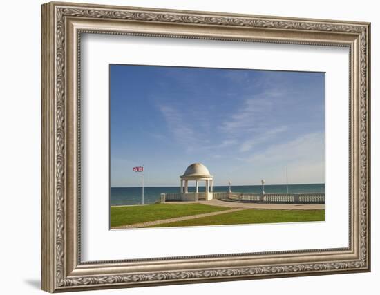 View towards the English Channel from De La Warr Pavilion, Bexhill-on-Sea, East Sussex, England, Un-Tim Winter-Framed Photographic Print